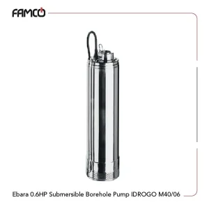 Ebara 0.6HP Submersible Borehole Pump IDROGO M40/06