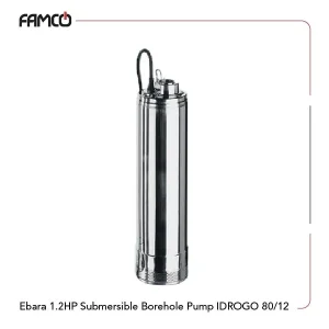 Ebara 1.2HP Submersible Borehole Pump IDROGO 80/12