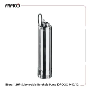 Ebara 1.2HP Submersible Borehole Pump IDROGO M40/12