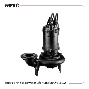 Ebara 3HP Wastewater Lift Pump 80DML52.2