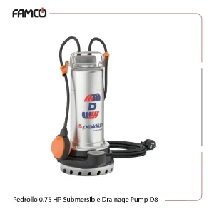 Pedrollo 0.75 HP Submersible Drainage Pump D8