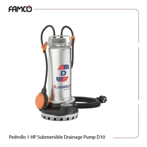 Pedrollo 1 HP Submersible Drainage Pump D10
