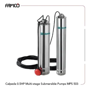 Calpeda 0.5HP Multi-stage Submersible Pumps MPS 503