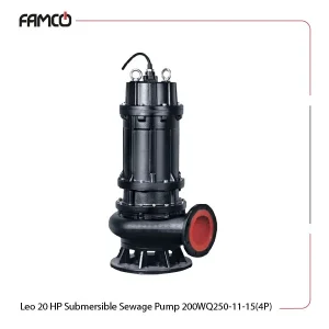 Leo 20 HP Submersible Sewage Pump 200WQ250-11-15(4P)