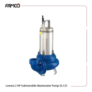 Lowara 2 HP Submersible Wastewater Pump DL125