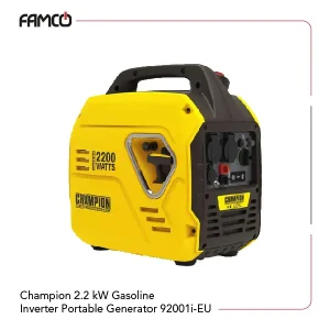 Champion 2.2 kW Gasoline Inverter Portable Generator 92001i-EU