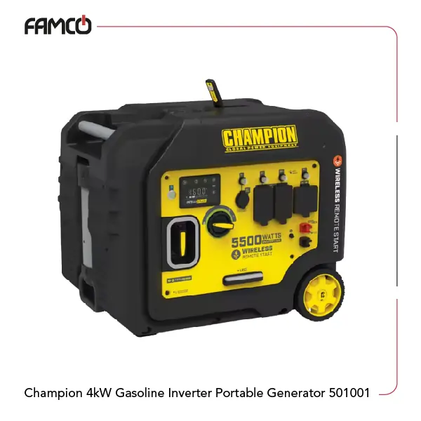 Champion 4kW Gasoline Inverter Portable Generator 501001