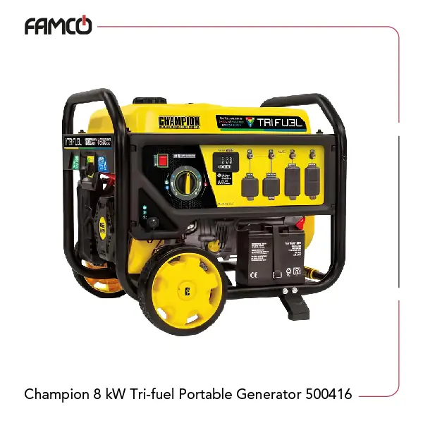 Champion 8 kW Tri-fuel Portable Generator 500416