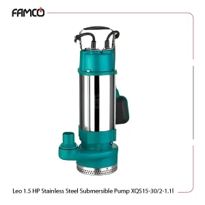 Leo 1.5 HP Stainless Steel Submersible Pump XQS15-30/2-1.1l