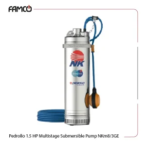Pedrollo 1.5 HP Multistage Submersible Pump NKm8/3GE