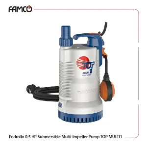 Pedrollo 0.5 HP Submersible Multi-impeller Pump TOP MULTI1