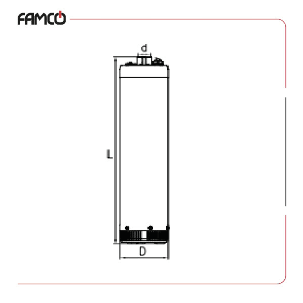 Saer 3 HP Monobloc Pump MBS-C/5 Dimensions