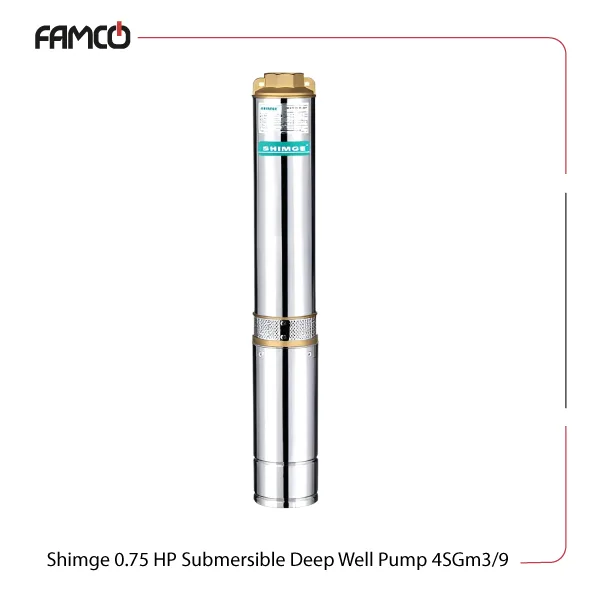 Shimge 0.75 HP Submersible Deep Well Pump 4SGm3/9