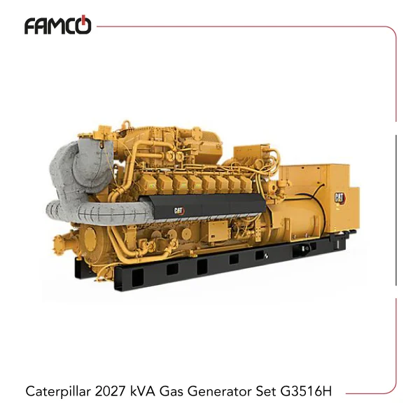 Caterpillar 2027 KVA Gas Generator Set G3516H Caterpillar 2027 KVA Gas Generator Set G3516H