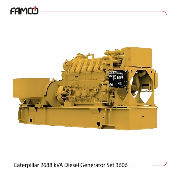 Caterpillar 2688 kVA Diesel Generator Set 3606
