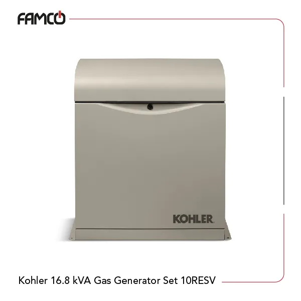 Kohler 16.8 kVA Gas Generator Set 10RESV