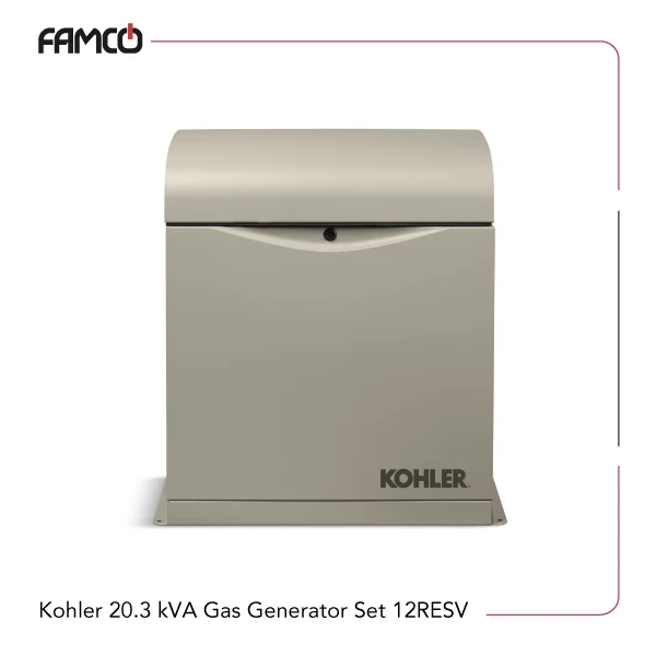 Kohler 20.3 kVA Gas Generator Set 12RESV