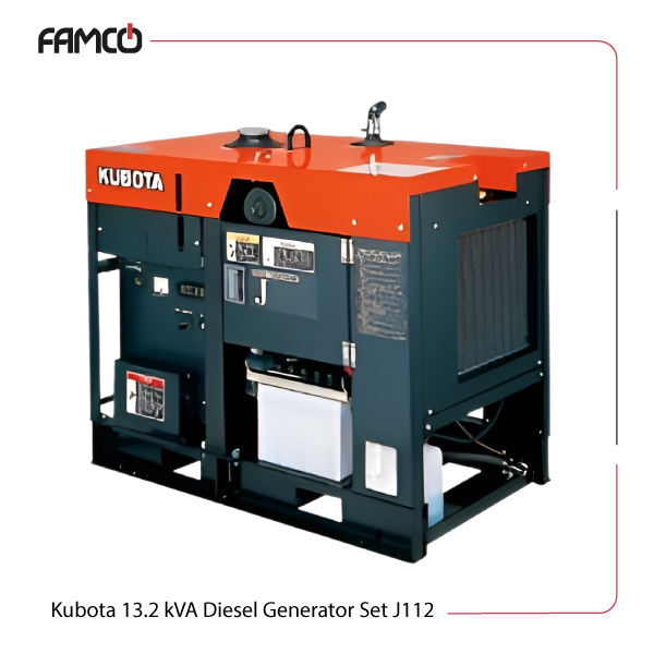 Kubota 13.2 kVA Diesel Generator Set J112