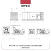 MTU 880 kVA Diesel Generator Set 12V1600DS880 Dimensions