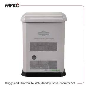 Briggs and Stratton 16 kVA Standby Gas Generator Set