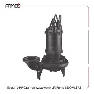 Ebara 10 HP Cast Iron Wastewater Lift Pump150DML57.5