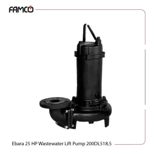 Ebara 25 HP Wastewater Lift Pump 200DL518.5