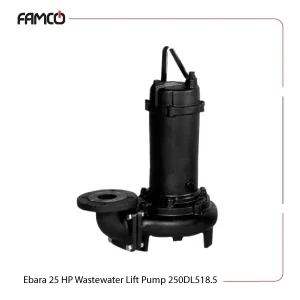 Ebara 25 HP Wastewater Lift Pump 250DL518.5