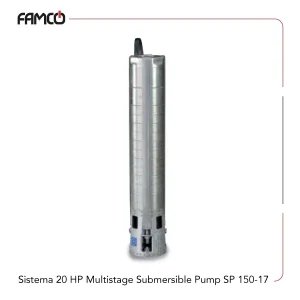 Sistema 20 HP Multistage Submersible Pump SP 150-17