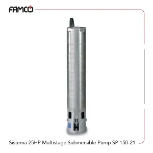 Sistema 25 HP Multistage Submersible Pump SP 150-21