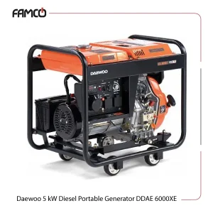 Daewoo 5 kW Diesel Portable Generator DDAE 6000XE