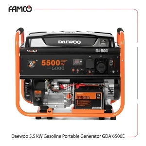 Daewoo 5.5 kW Gasoline Portable Generator GDA 6500E