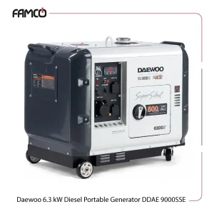 Daewoo 6.3 kW Diesel Portable Generator DDAE 9000SSE