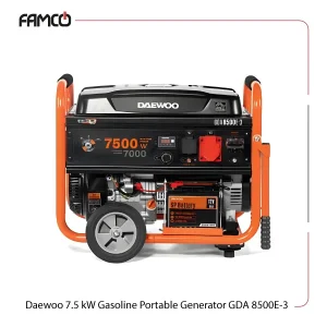 Daewoo 7.5 kW Gasoline Portable Generator GDA 8500E-3