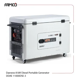 Daewoo 8 kW Diesel Portable Generator DDAE 11000DSE-3