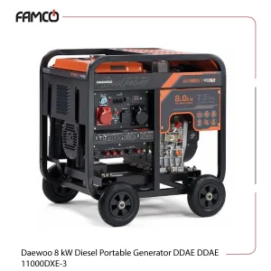 Daewoo 8 kW Diesel Portable Generator DDAE 11000DXE-3