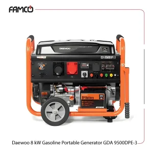 Daewoo 8 kW Gasoline Portable Generator GDA 9500DPE-3