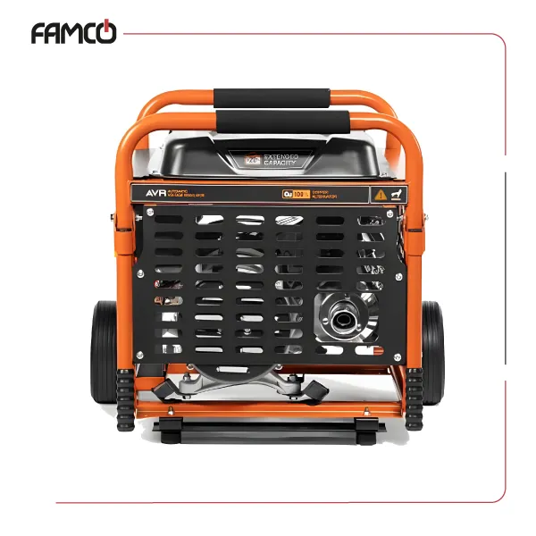 Daewoo 8 kW Gasoline Portable Generator GDA 9500DPE-3 Back