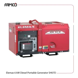 Elemax 6 kW Diesel Portable Generator SH07D
