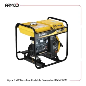 Kipor 3 kW Gasoline Portable Generator KGE4000X