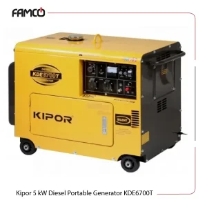 Kipor 5 kW Diesel Portable Generator KDE6700T