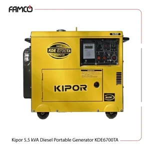 Kipor 5.5 kVA Diesel Portable Generator KDE6700TA