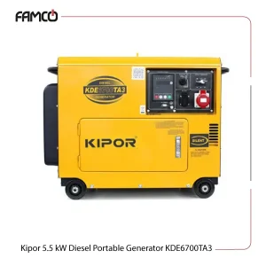 Kipor 5.5 kW Diesel Portable Generator KDE6700TA3