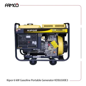 Kipor 6 kW Gasoline Portable Generator KDE6500E3