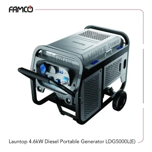 Launtop 4.6 kW Diesel Portable Generator LDG5000L(E)
