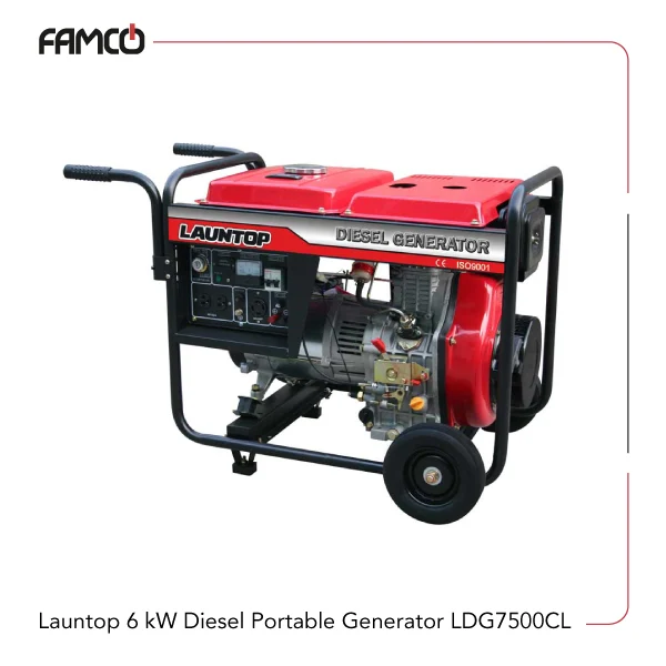 Launtop-6-kW-Diesel-Portable-Generator-LDG7500CL Launtop 6 kW Diesel Portable Generator LDG7500CL