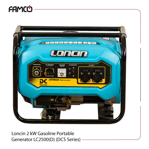 Loncin 2 kW Gasoline Portable Generator LC2500(D) (DCS Series)