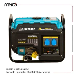 Loncin 5 kW Gasoline Portable Generator LC6500(D) (AS Series)