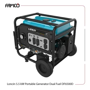Loncin 5.5 kW Portable Generator Dual Fuel DF6500D