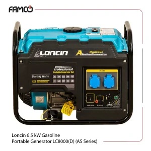 Loncin 6.5 kW Gasoline Portable Generator LC8000(D) (AS Series)