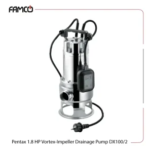 Pentax 1.8 HP Vortex-Impeller Drainage Pump DX100/2